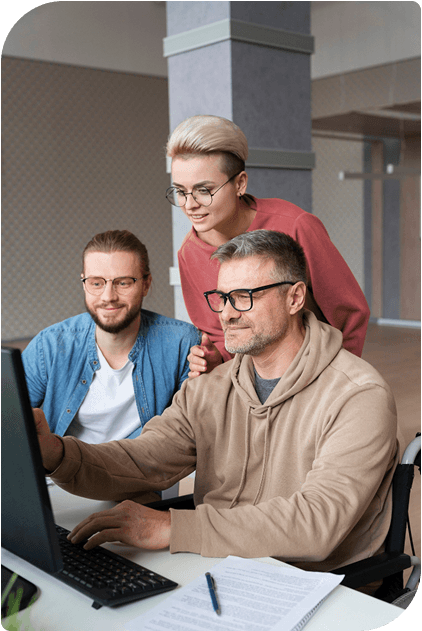 Image de client satisfait de leur choix